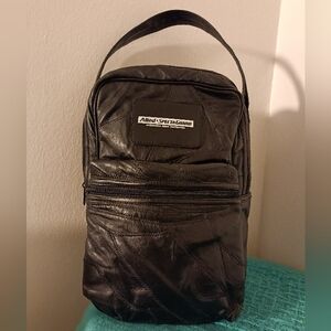 Supreme Patchwork Soft Black Leather Allied*SpectaGuard Men's Bag